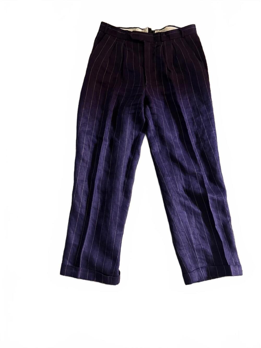 Paul Smith Pinstripe Sz 32 Made in England Luxury Designer